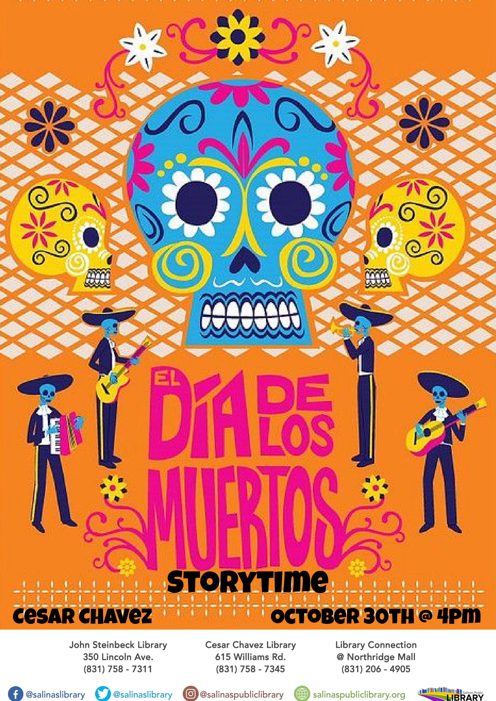 CCL Dia de los Muertos Storytime | Salinas Public Library