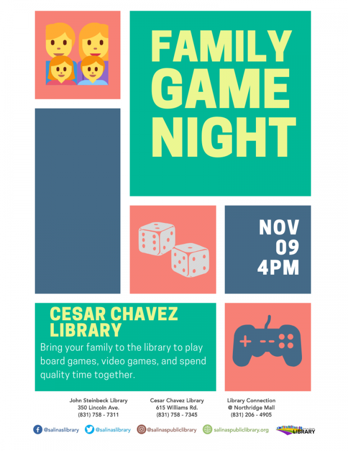 Family Game Night @ 81st Ave // Noche De Juegos en Familia