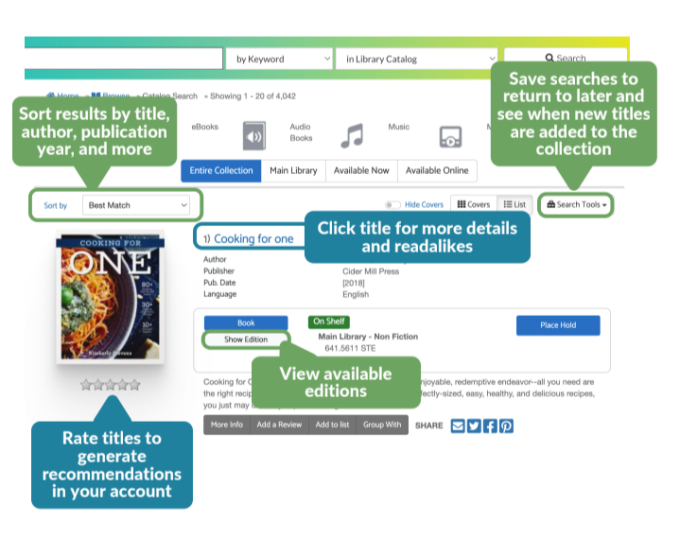 Result Page in Aspen Discovery