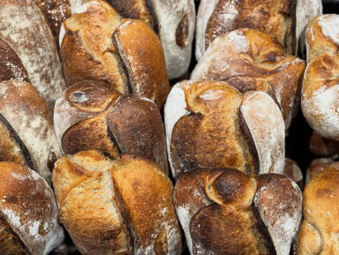 Samples of bakery-made bread from Otto's Bread Company in Salinas.