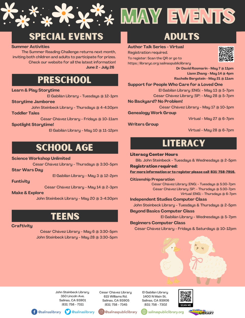 May Library Events