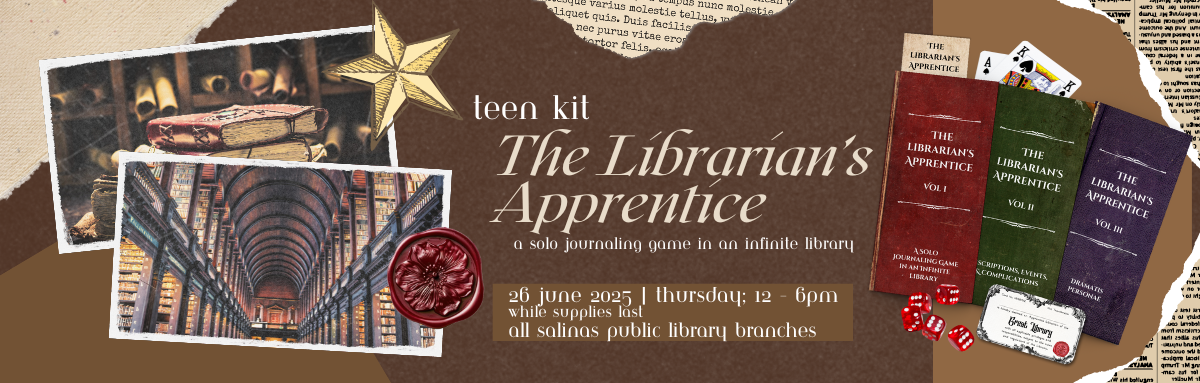  A solo journaling game in an infinite library